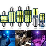 1Pcs T10 Led W5w Led Bulb C5w Ba9s T4w Led Canbus Festoon C10w 31/36/39/41Mm Led Warm White Festoon 