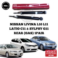 KYB NISSAN LIVINA L10 L11 LATIO C11 SYLPHY G11 BELAKANG/ REAR KAYABA ABSORBER GAS 2PCS
