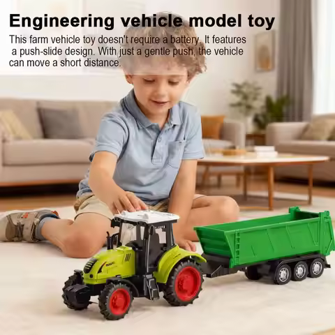 Simulation Farm Vehicles Mini Car Model Engineering Car Model Tractor Engineering Car Tractor Toys M