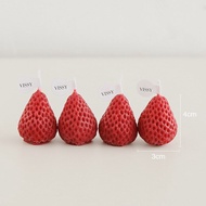 Cute Creative Strawberry Candle Set Birthday Companion Gift Aromatherapy Candle Soy Scented Candle Decorative Candle Soy