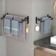 1pc 50cm Stainless Steel Double Towel Bar, Fashionable Bathroom Towel Rack, Rust-Proof And Durable. 