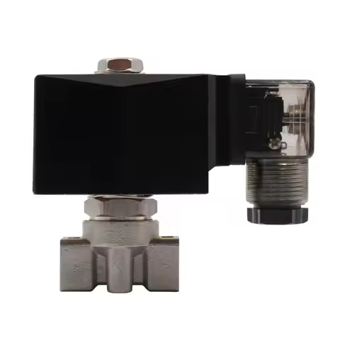 0.5~150 Bar 304 Stainless Steel High Pressure Normally Closed Solenoid Valve Orifice 6mm G or NPT 1/