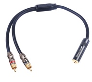 Devinal RCA to 1/8 Female Y Cable, Female 3.5mm to Dual RCA/Phono Male Stereo Splitter Cord, Mini Ja