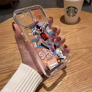 Spider Man Space Phone Case For iPhone 7 8 Plus XS MAX X XR 14 Pro Max 11 12 13 15 Pro Max SE 2020 Cover Shockproof Clear