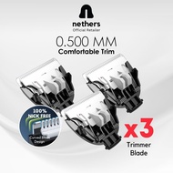 Nethers Undercut Body/Ball Shaver Wet Dry Trimmer For Man NetherSafe Ceramic Blades Waterproof Pubic