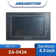 Samkoon แผงการสื่อสารระหว่างเครื่องและมนุษย์หน้าจอสัมผัส EA-043A HMI 4.3นิ้ว480*272แผงควบคุมอุตสาหกร