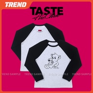 NCT HAECHAN TASTE Merch Raglan Long Sleeved T-shirt Unisex Vintage Fashion Cute Cartoon Printed Shir