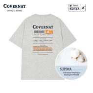 COVERNAT Supima Label Graphic T-Shirt Grey (70291SSLSSU_S6GYXX) t shirt lelaki