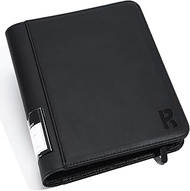 KarlyPro 3" x 4" Top loader Binder, Hold 324 Cards 25-55PT Toploaders Storage,9-Pocket Premium Zip H