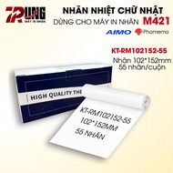 Thermal Label 4x6 (102x152mm) For AIMO/Phomemo Label Printers M421, D520BT, D530, 6XL
