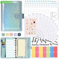 ABDUL Budget Planner Notebook Stationery Office A6 Size 6 Hole Money Saving Cash Envelopes Cash Book