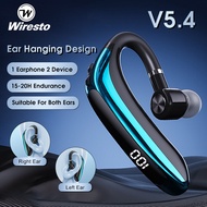 Wiresto V5.3 Bluetooth Earphone Wireless Headphones Ear Hanging Design 1 Earphone Connect 2 Device N