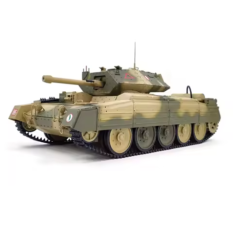 CoolBank 1/16 RC Tank Crusader MK III 360 Degre Turret Rotation Barrel Recoil Elevation Light Sound 