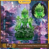 HIJAU Green Li Tara liu Statue 4.5" (11.5 cm)