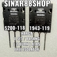 JB TOSHIBA 2SC5200 2SA1943 ORIGINAL TR FINAL ORIGINAL 2SC 5200 2SA 1943 None