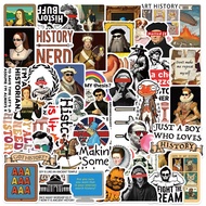 50 Pcs Funny Historical Figures Sticker Pack for Laptop, Guitar, Helmet, and Water Bottle