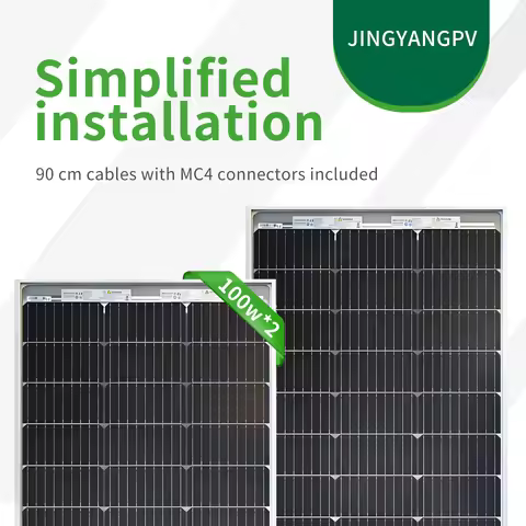 200W Bifacial Solar Panel, High Conversion Efficiency, Waterproof & Durable, Monocrystalline PV Mode