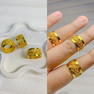 REPLIKA Coconut flower openwork ring 24krt Gold Plated Crum Light Gold 8 gram Premium Gold Replica G