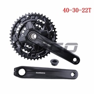 Shimano FC-MT210 Crankset 3×9 Speed 40-30-22T MTB Bike Bicycle Chainset Black Mt501 Bottom Bracket