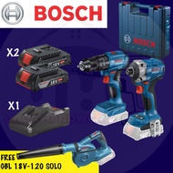 BOSCH COMBO KIT GDX18V-285 + GSB185LI + GBL 18V-120 , BATTERY GBA 18V 2.0AH , CHARGER GAL 18V-20