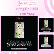 HSM Gold Stamp Overlay Nails - Super Durable, Full Form, Convenient for Nail Technicians