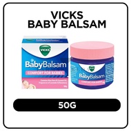 Vicks Baby Balsam 50g | Baby Chest Rub Balm for Comfort During Cold Gentle Moisturising Care Infants
