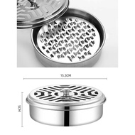 Hộp đựng nhang muỗi inox có nắp Chubby Chef gạc tàn thuốc bằng thép không gỉ vô cùng vệ sinh