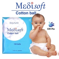 (LGS) Medisoft Cotton Ball/Cotton Ball/Baby Cleaning Cotton 120 balls