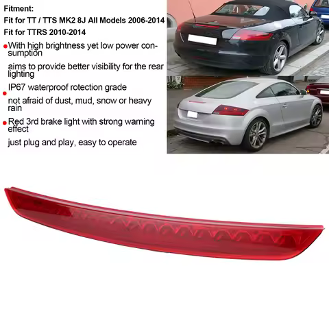 8J0945097 High Level Brake Light Rear Third Brake Light High Mount Stop Lamp 8J0945097 Fit for /TTS 
