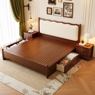 Solid Wooden Bed Frame Bed Frame With Mattress Storage Bed Frame Queen/King Bed Frame