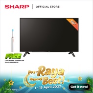 SHARP AQUOS 60 Inch 4K UHD Android TV - 4TC60DK1X FREE Cold White ToothBrush