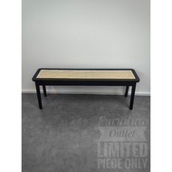 [SG Seller]Rattan Dining Bench_Black 1.2m