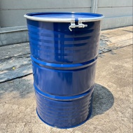 ถังเหล็ก 200ลิตร 57x57x89cm ถังน้ำมัน ถังเคมี ถัง 200L ถังน้ำมันขนาดใหญ่ ถังใหญ่