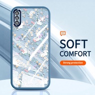 YBD Clear Phone Case For Samsung Galaxy A50 A50S A30S A307 A03S A02S M02S A025 A307 INS Fresh Rose F