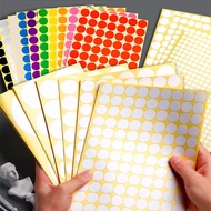 6mm-100mm Self Adhesive Dot Label Stickers 10 Sheets Multi Color and Size Round Stickers For Contain