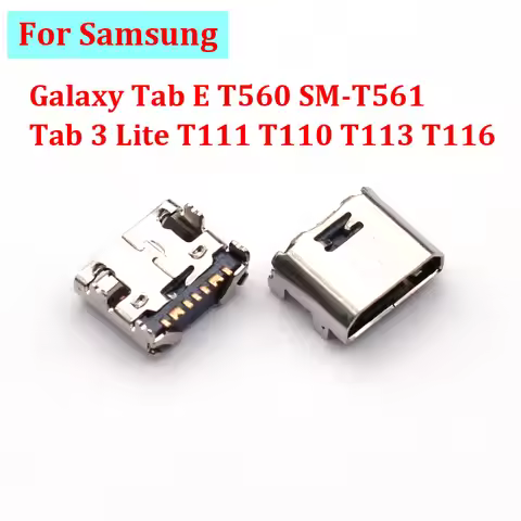 10-100pcs 7 Pin USB Charger Connector Mobile Charging Port For Samsung Galaxy Tab E T560 SM-T561 Tab