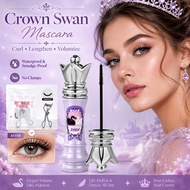 DHDH Mascara with Free Eyelash Curler Waterproof Long Lasting Volumizing Lengthening Daily Eye Makeu