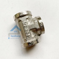 Nepel Tee Stainless 304  TS11- Nepel T Kran T sambungan kran pipa pipe ukuran 1/2 inch stenlis tee s