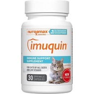 Nutramax Imuquin Immune Health Supplement for Cats, with Astaxanthin and Beta Glucans, 30 Sprinkle C