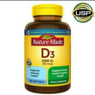 NB Bounty Vitamin D3 125mcg 5000IU 400 Softgels - KS vitamin D3 2000IU 600 SOFTGELS - NATURE MADE VI
