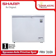 Chest Freezer Box Sharp Frv310X / Frv 310X 310 Liter 100% Ori Sar
