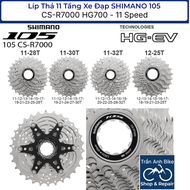 Líp Thả Líp 11 Xe Đạp SHIMANO 105 CS R7000 HG700 11 Speed - Hàng chính Hãng