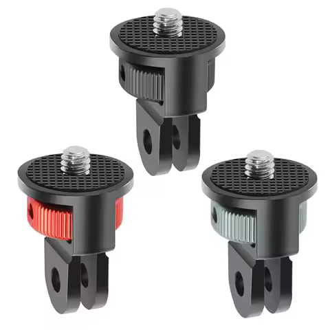 360 Rotate 1/4 Inch Mini Tripod Adapter Mount for GoPro 13 12 11 10 9 8 7 DJI POCKET 3 Insta 360 X5 