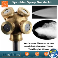 Kincir Air / Kincir Air Pertania / Sprinkler Air Pertanian /Alat Semprot Pertanian / Nozzle Irigasi / Nozzle Sprayer Kabut / Nozzle Semprotan Air / Nozzle Siram Tanaman / Spuyer Nozzle Kabut / Sprinkler Spray Nozzle Air Irigasi Taman Copper 4 Holes