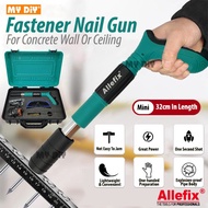 MYDIYHOMEDEPOT - ALLEFIX 32cm Ceiling Artifact Automatic Manual Nail Gun Silencing Fastener Concrete Nail Gun or Nail