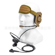 Hytera PD780 Finger Microphone U94 PTT+HD01 Unilateral Headset Brown Walkie-Talkie Accessories