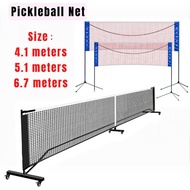 Comes 4.1 / 5.1 / 6.7 Meter Portable Adjustable Badminton Pickleball Net Outdoor Net Post Tiang Sepa