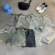 Unisex Jeans shorts - above-the-knee form