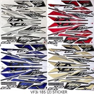 SYM VF3i BODY COVER STICKER STRIPE COVER SET VF3i 185 (2) SILVER RED BLUE GOLD