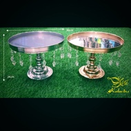 BE9148~STEEL TRAY HANTARAN~[GOLD/SILVER]~>30X24CM 🔥[READY STOCK]🔥